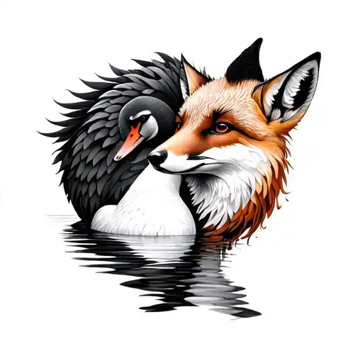 Swan And Fox