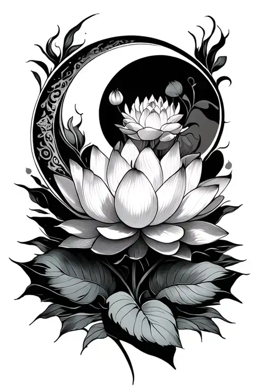 Lotus With A Crescent