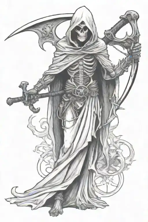 Reaper Holding A Scythe