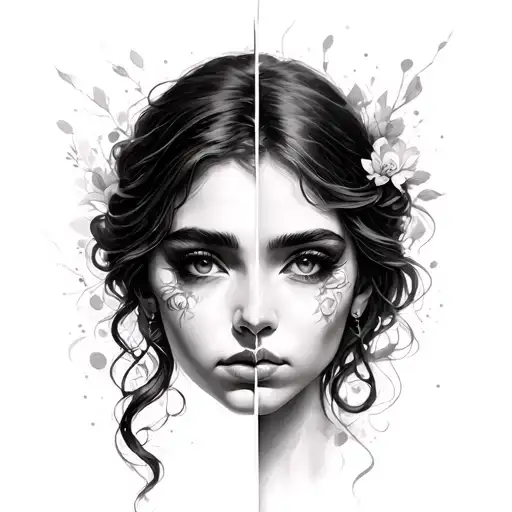 Realism Split Face Emotions