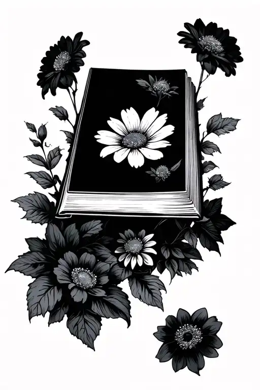 Book With Flowers Growing Out