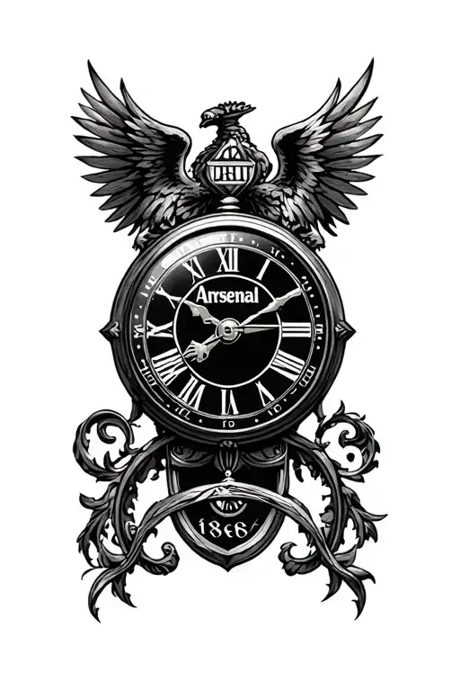 Arsenal Clock With 1886 Underneath