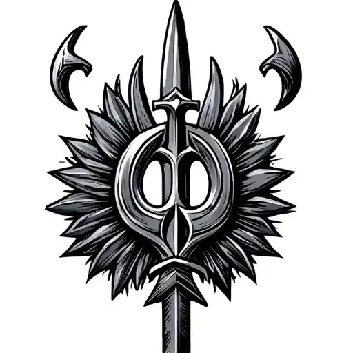 Britain And Ukraine Trident Symbol