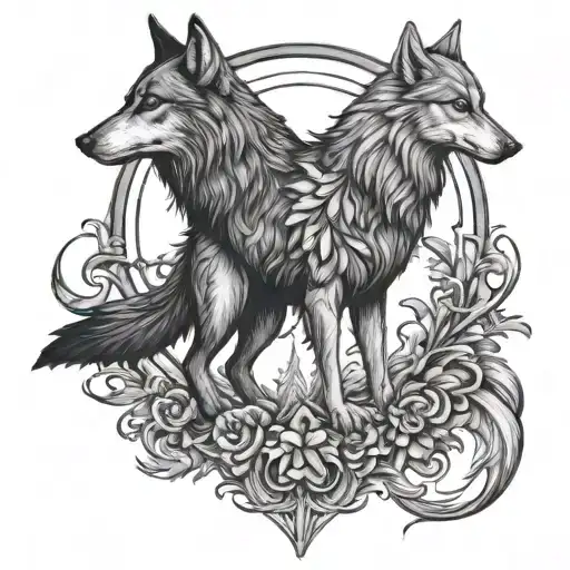 Wolf And Raven