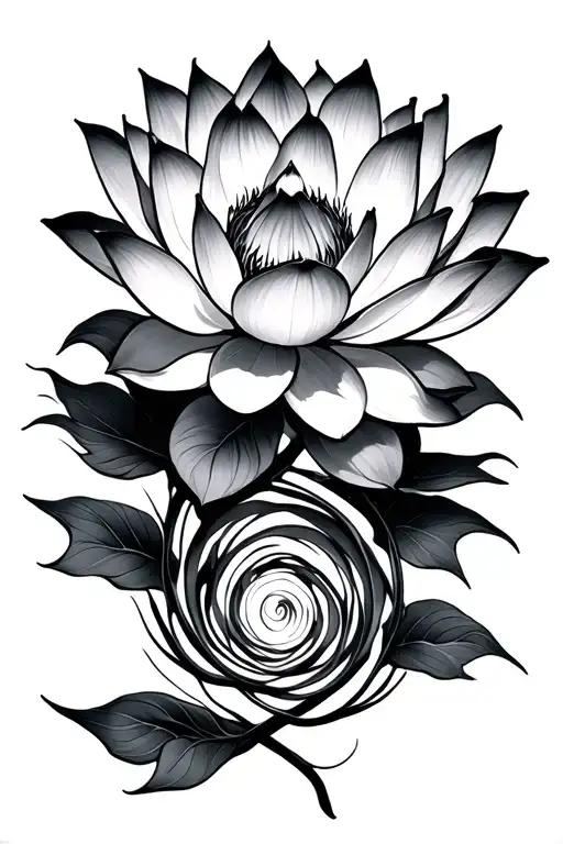 Just Breathe Spiral Lotus