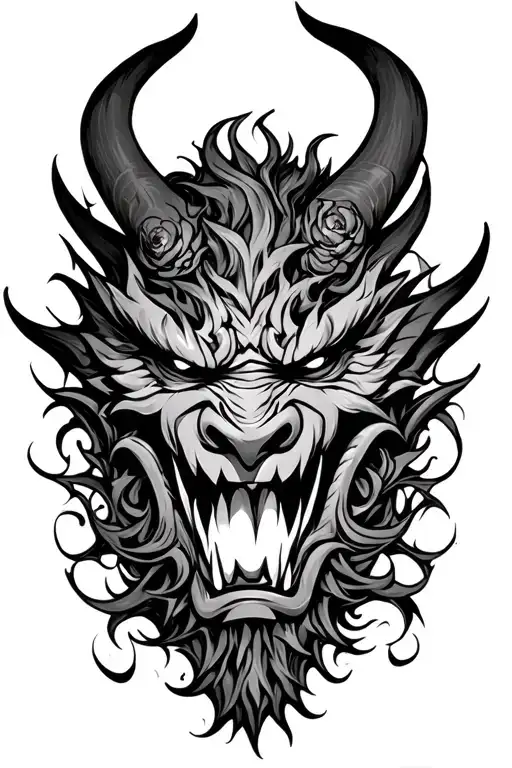 Oni Demon Mask