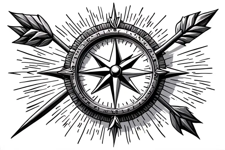 Compass Arrow Piercing