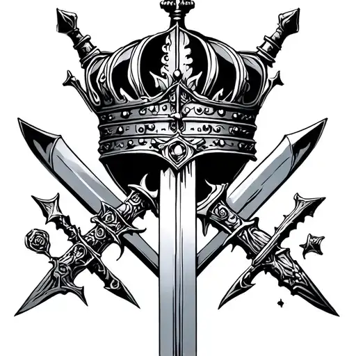 3 Swords Through A Crown