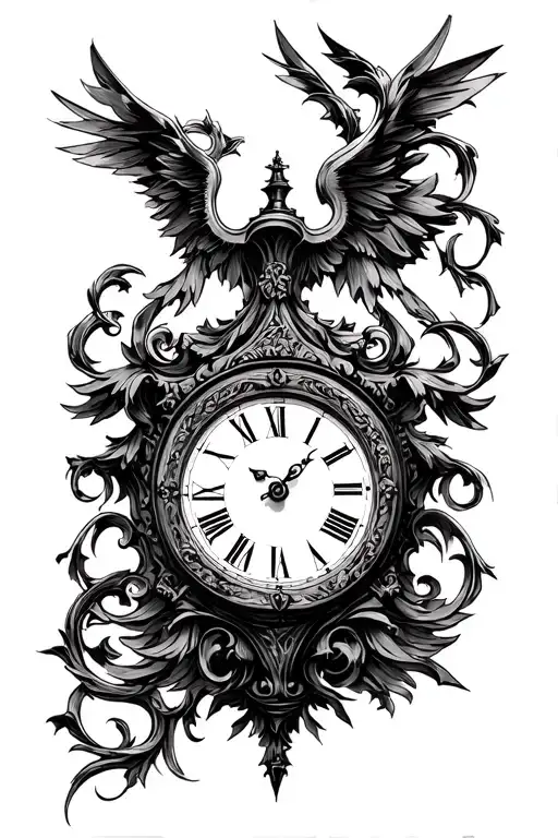 An Antique Roman Style Clock