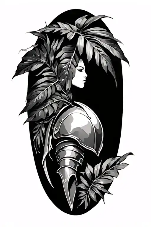 Palm Leaves And Armor