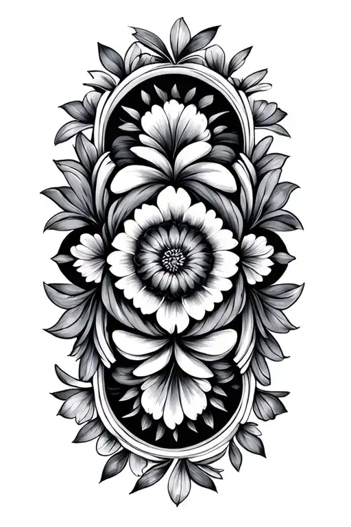 Flowers Bluebird Circles