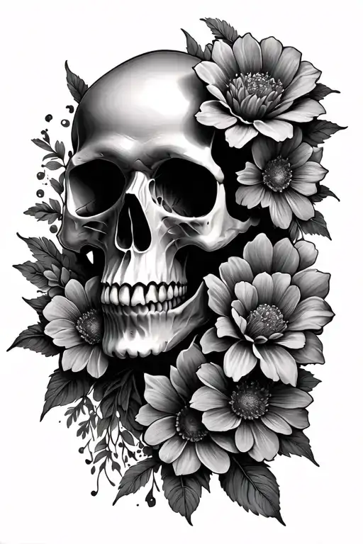 Flowers That Form A Skull But Discreetly