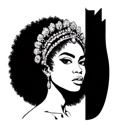 Afro Black Queen