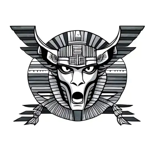 Egyptian Aztec Demon Symbols