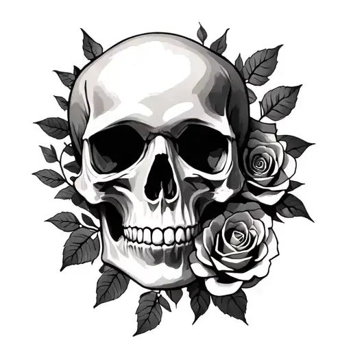 Skull And Roses