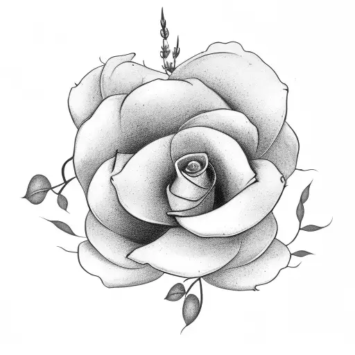 Flower With The Word Always In Cursive