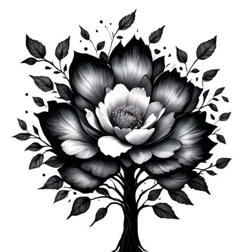 Family Tree Direction Flower