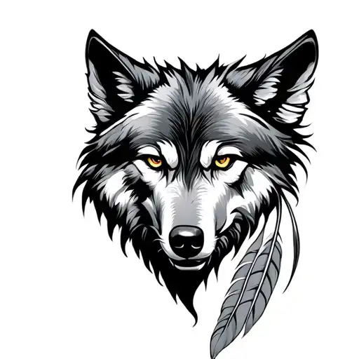 Wolf Head Feather