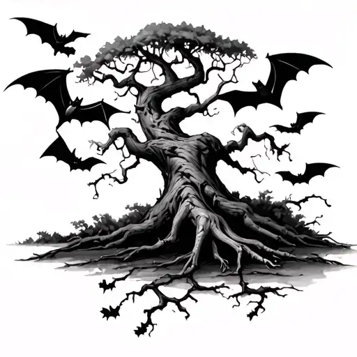 Poison Tree With Bats