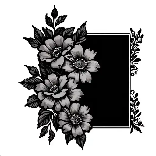 Western Sleeve With Flowers