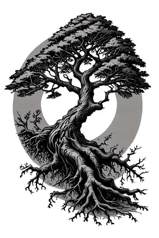 Rooted In Christ Tree And Roots Shaped Like
