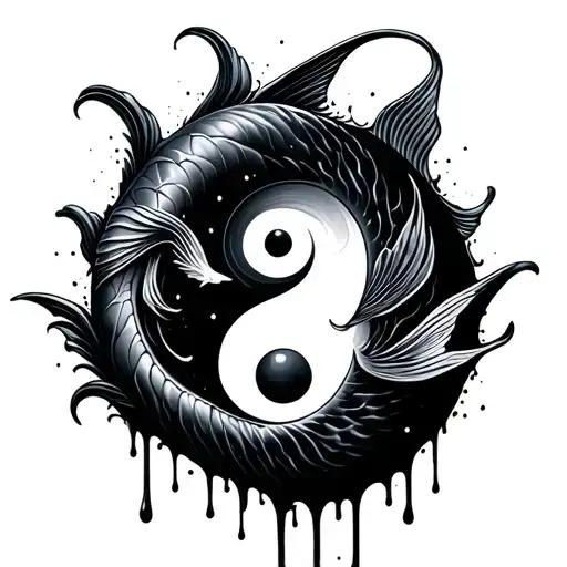 Yin Yang Fish Drip