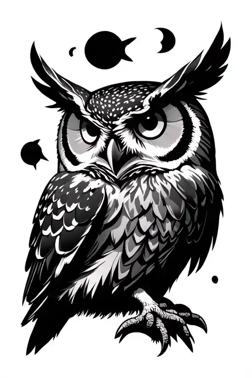 Owl Image Made Out Of Other Images