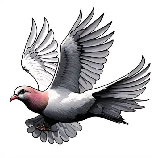 Dove Flying