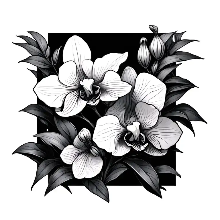 Jlz With Wild Orchids Intertwined