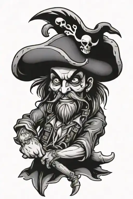 Full Body Pirate With One Leg