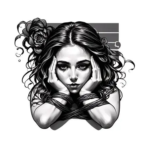 Bondage Tattoo Inspired By Hear No Evil Speak No Evil See No Evil Of Woman