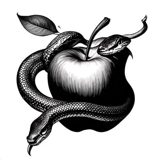 Snake And Apple