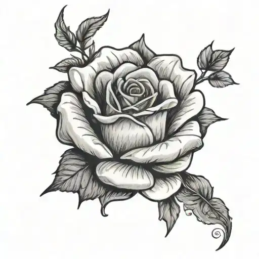 Rose With Handkerchief In Her Mouth