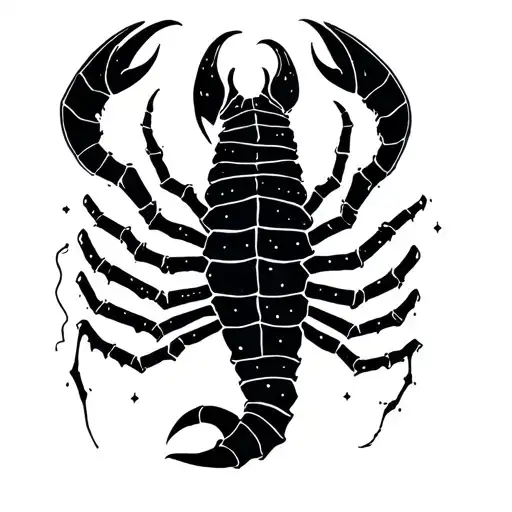 Feminine Scorpio With Scorpio Zodiac Sign Constellation
