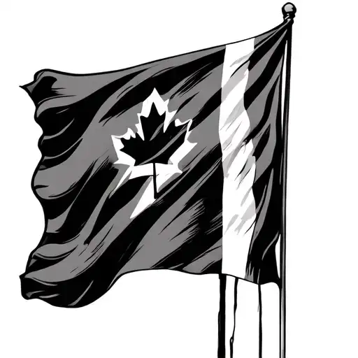 Father Son Canadian Flag