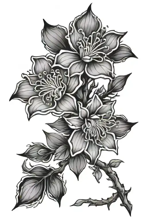 Dark Sakura With Blood Dripping