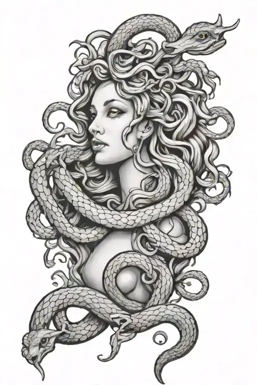 Medusa And Snakes