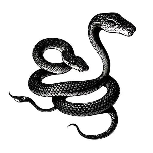 Snake And Woman Nude Sigle Virgo Zodiac Sign