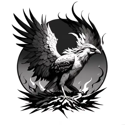 Phoenix Rising From The Ashes