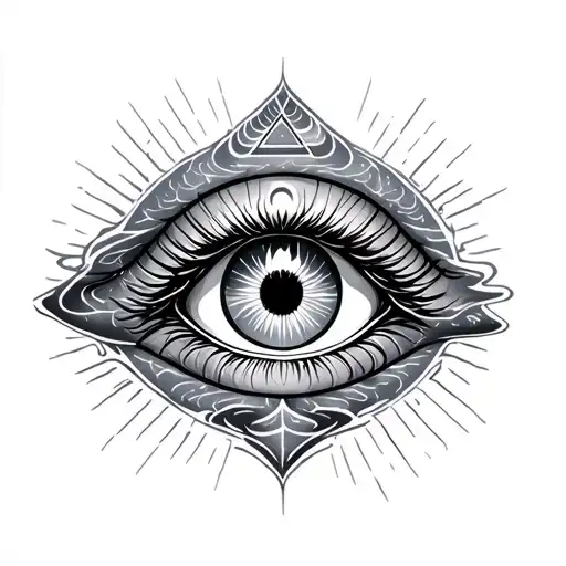 Air Water Earth Fire Eye Pyramid