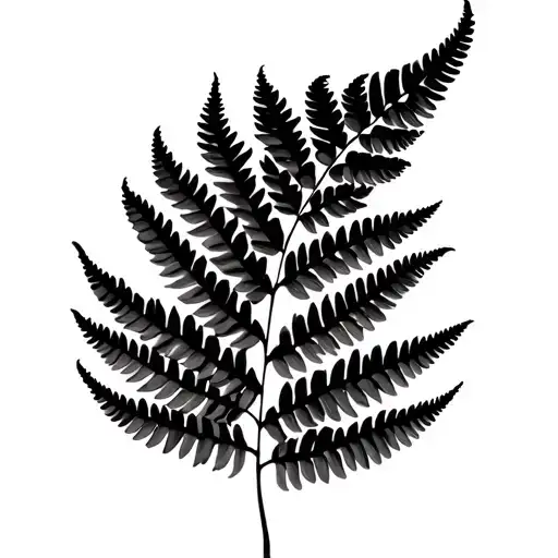 Semi Colon As A New Zealand Fern Leaf