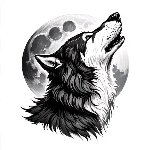 Wolf Howling At The Moon