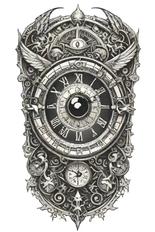 Angles Flying Away Eye Clock Embedded Circuit With Mcu