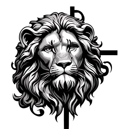 Lion Cross Jesus