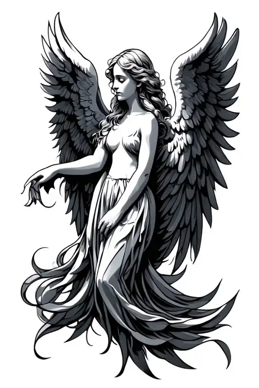 Angel Wings Intertwined