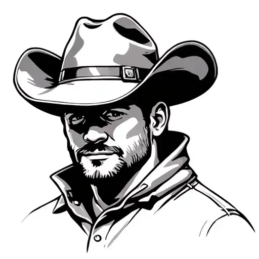 A Worker Cap And A Cowboy Hat