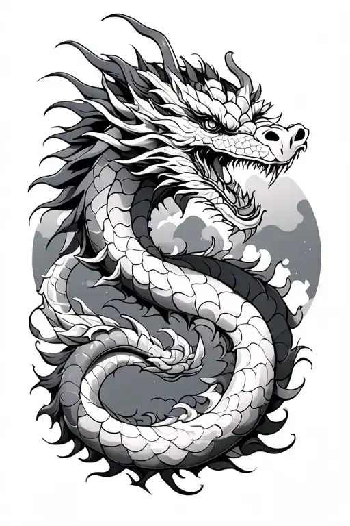 Japanese Dragon Wrapped