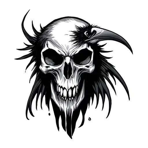 Reaper Raven Skull