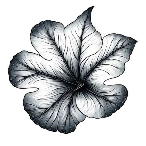 Beautiful Ginkgo Leaf With Light Shading