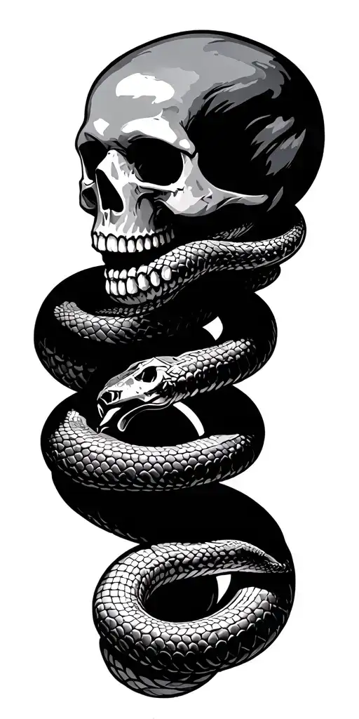 Skulls And Snakes Wrapped